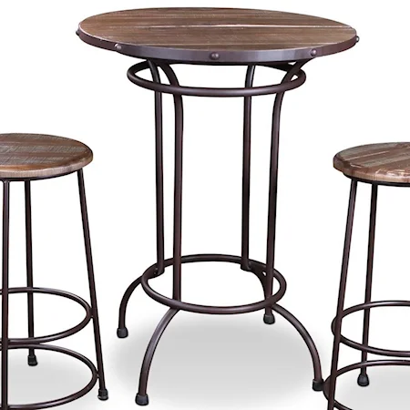 Rustic Industrial Bistro Table